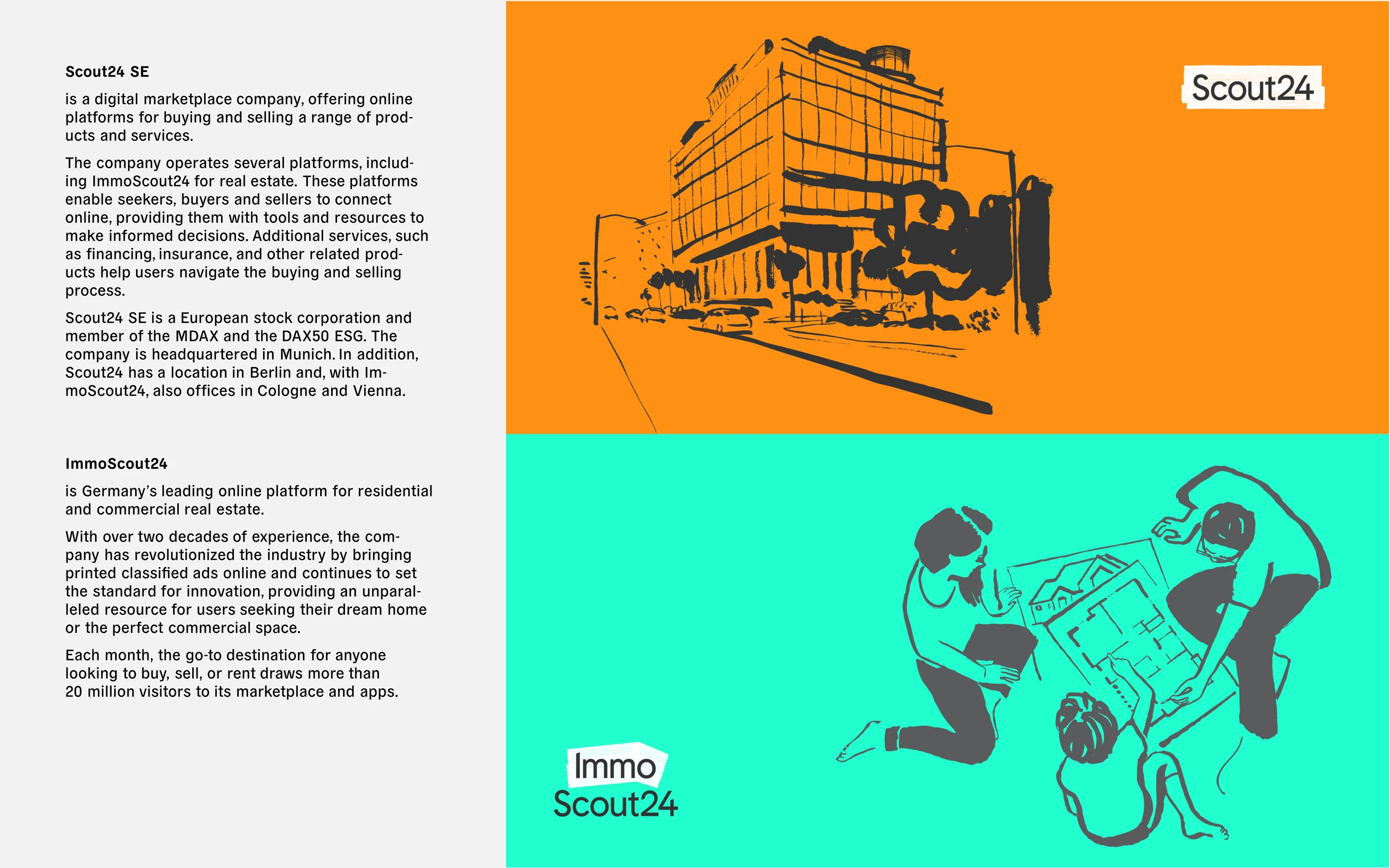 Portfolio snapshot: Scout24 brand and transformation work